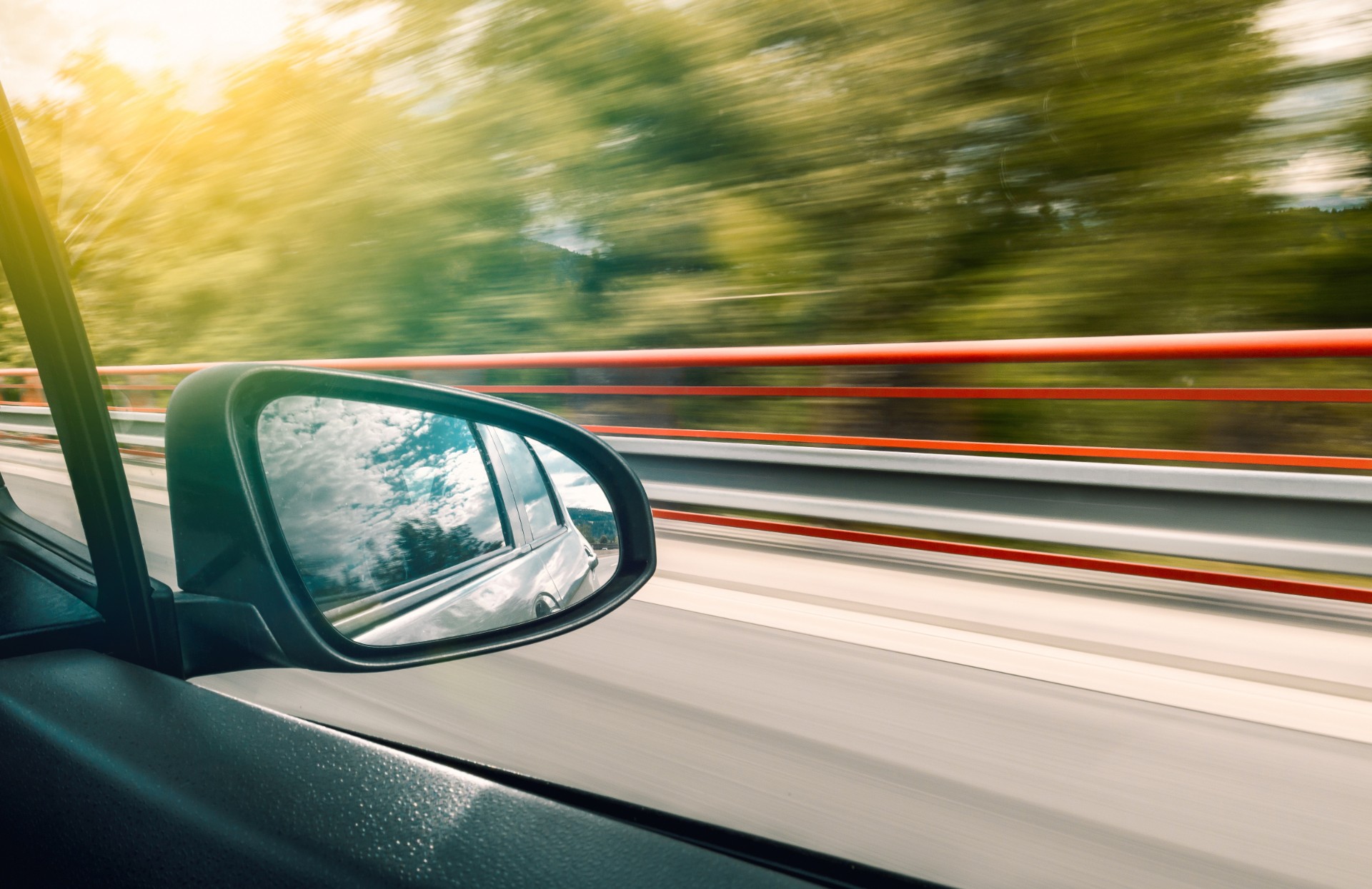 Car on road driving